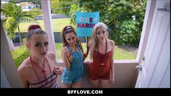 Three Hot Petite Teen Best Friends Kyler Quinn, Sia Lust And Nola Exico Fucked By Black Neighbor To Sway His Vote