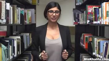 In the Library with Mia Khalifa